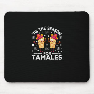 Mousepad Comida Mexicana Divertida de Natal É a Temporada p