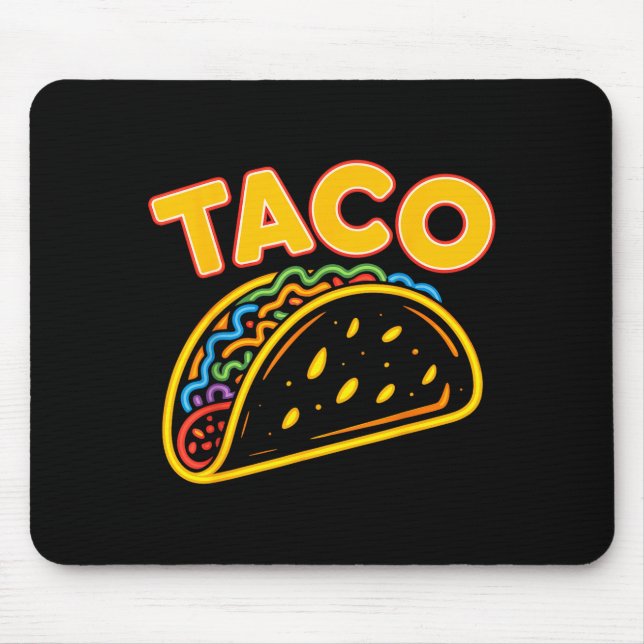 Mousepad Comida mexicana taco  (Frente)