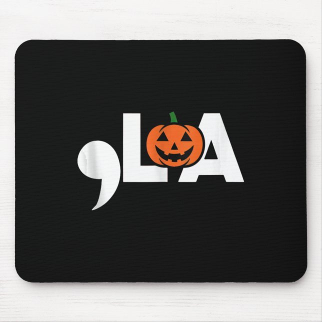 Mousepad Comma La Funny Kamala Harris 2024 Halloween Pumpki (Frente)