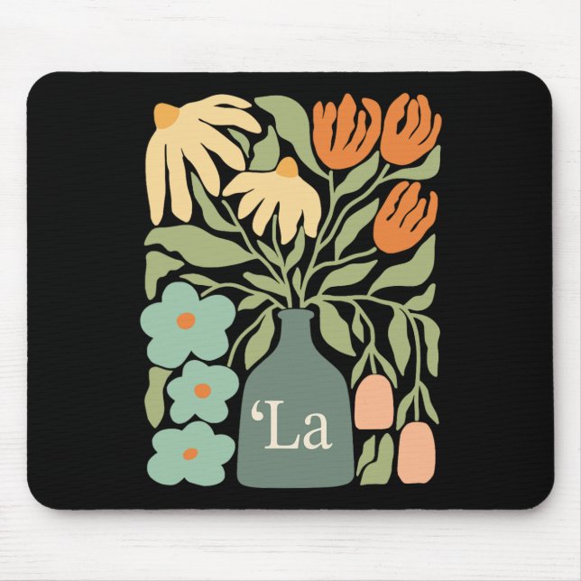 Mousepad Comma La Subtle Boho Flowers Kamala Harris Madame  (Frente)