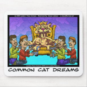 Mousepad Common Cat Dreams Funny Gifts Tees & Collectibles