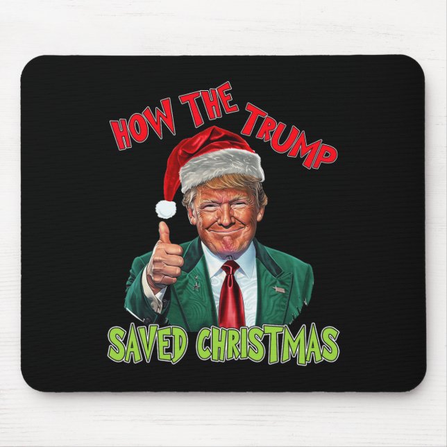Mousepad Como A Trump Salvou O Natal Engraçado Trump Christ (Frente)