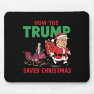 Mousepad Como A Trump Salvou O Natal Engraçado Trump Christ