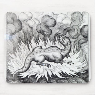 Mousepad Como as vidas da salamandra no fogo