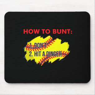 Mousepad Como Buntar 1 Não, 2 Acerte Um Dinger Engraçado So