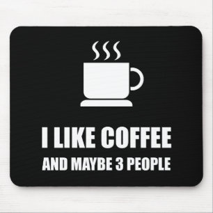 Mousepad Como Café Três Pessoas Engraçadas