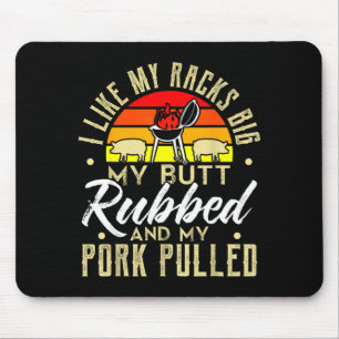 Mousepad Como carne de porco arrancada com o traseiro esfre