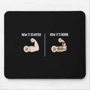 Mousepad Como Começou - A Tatuagem Amadurece A Camisa Meme