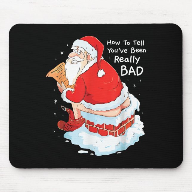Mousepad Como dizer quando você foi mal maroto de Natal (Frente)