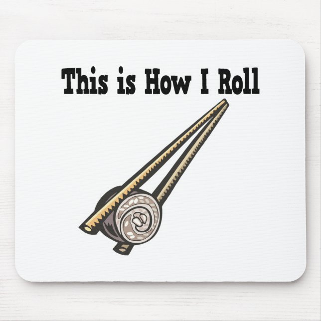 Mousepad Como eu faço o Roll Sushi Rice (Frente)