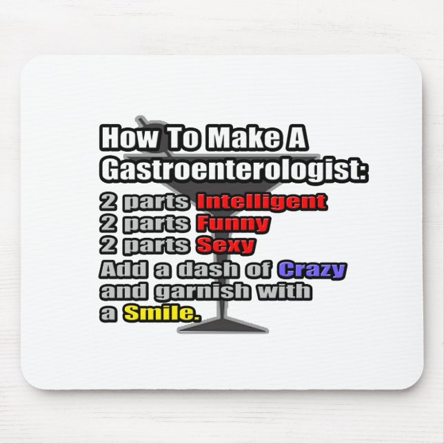 Mousepad Como fazer um Gastroenterologista (Frente)