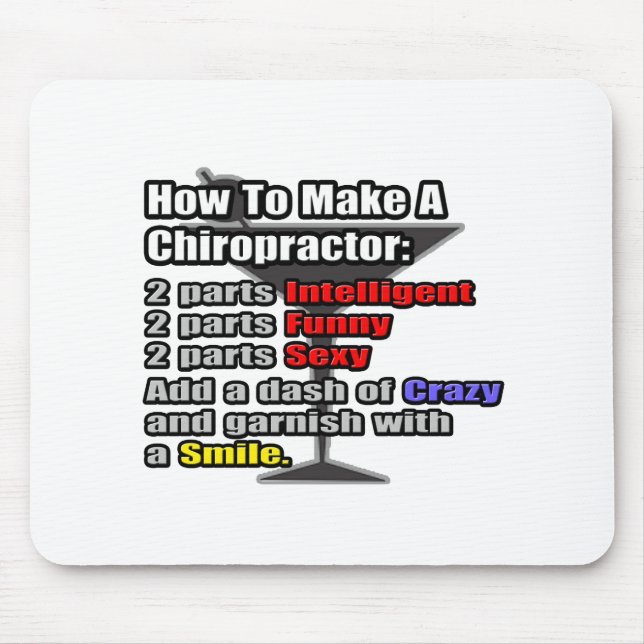 Mousepad Como fazer um quiroprático (Frente)