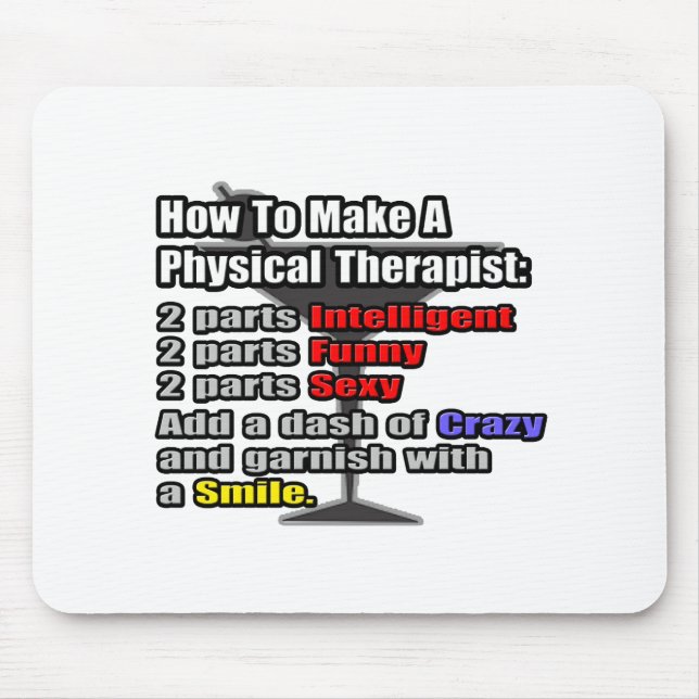 Mousepad Como fazer um Terapista Físico (Frente)