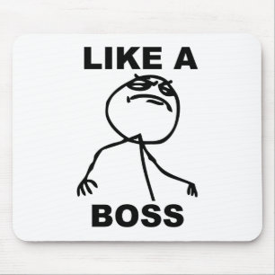 Mousepad "Como meme engraçado de um chefe"