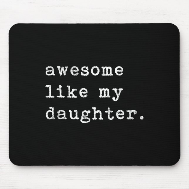 Mousepad Como Minha Dia de os pais Filha De Cima (Frente)