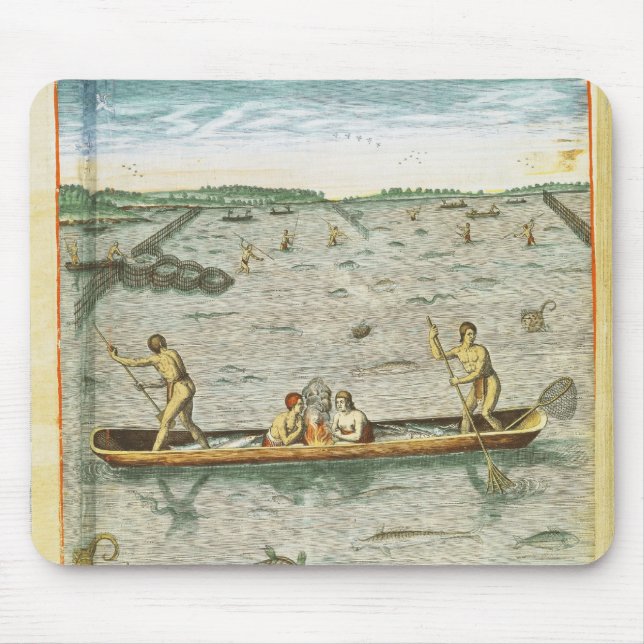 Mousepad Como os indianos travam seus peixes (Frente)