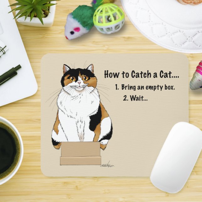 Mousepad Como pegar um gato (Criador carregado)