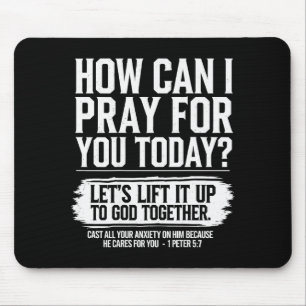 Mousepad Como Posso Orar Por Você Hoje Versículo Bíblico Cr