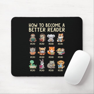 Mousepad Como se Tornar um Leitor Melhor Livro Animais Engr