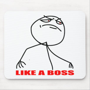 Mousepad Como um cara de chefe meme
