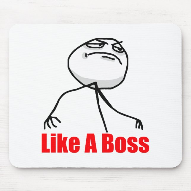 Mousepad Como um chefe (Frente)