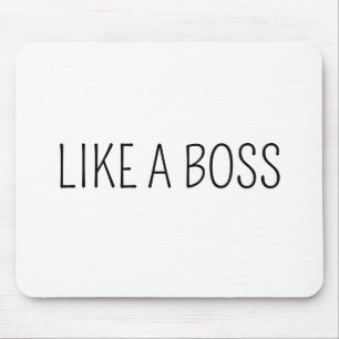 Mousepad Como Um Chefe Humor de Trabalho Engraçado de Che