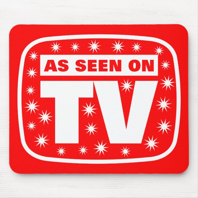 Mousepad Como visto na tevê - personalizada (Frente)