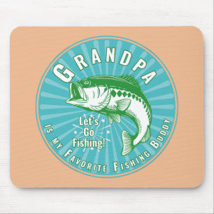 Mousepad Companheiro de pesca favorito do vovô