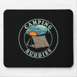 Mousepad Companheiros de Acampamento! Camisa Retrô Divertid
