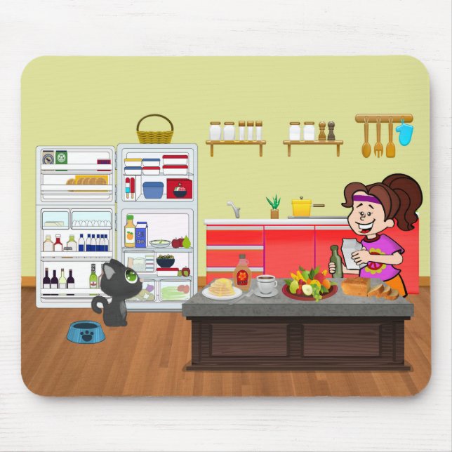 Mousepad Companheiros de Café da Manhã (Frente)