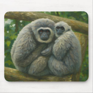 Mousepad Companheiros Gibbons - Retrato Emocional de Vida S