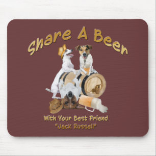 Mousepad Compartilhe Uma Cerveja Com Seu Melhor Amigo Jack 