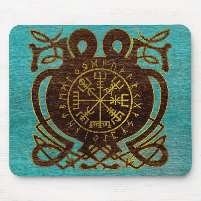 Mousepad Compasso da navegação de Vegvisir - de Viking (Frente)
