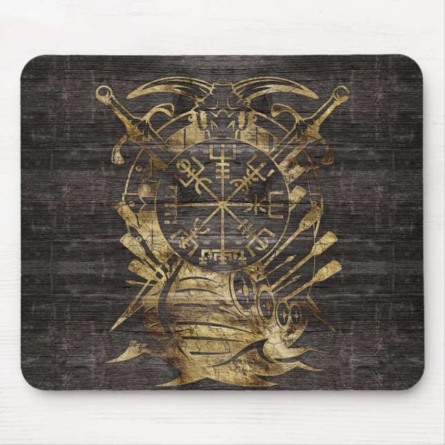 Mousepad Compasso da navegação de Vegvisir - de Viking (Frente)