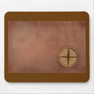 Mousepad compasso no papel velho