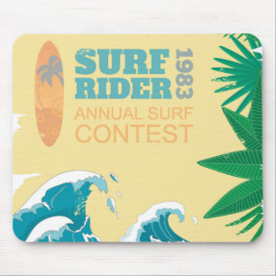 Mousepad Competição  1983 do surf do cavaleiro do surf