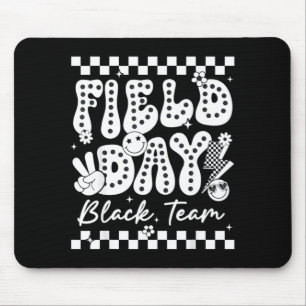 Mousepad Competição de Jogo de Cores da Equipe Preta do Dia