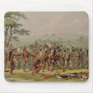 Mousepad Competição do tiro ao arco de Mandan, c.1832