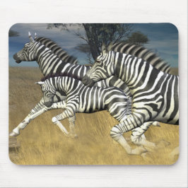 Mousepad Competindo listras, tapete do rato da zebra