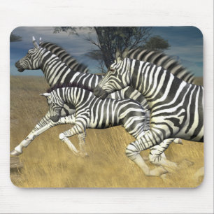 Mousepad Competindo listras, tapete do rato da zebra