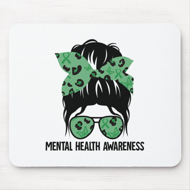 Mousepad Comportamento Mental Saúde Conscienciosa Problemas (Frente)