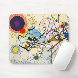 Mousepad Composição 8, pontos por trás de Wassily Kandinsky