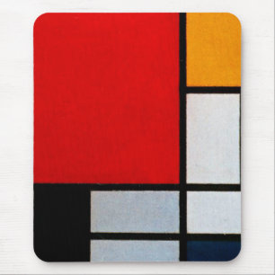 Mousepad Composição com Grande Plano Vermelho