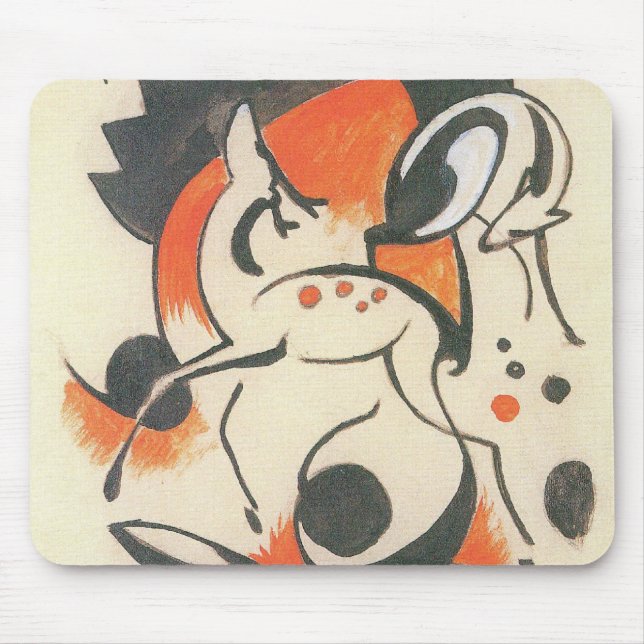 Mousepad Composição com Two Deer por Franz Marc (Frente)