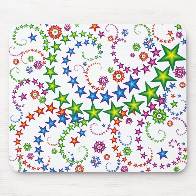 Mousepad composição de estrelas vivas (Frente)