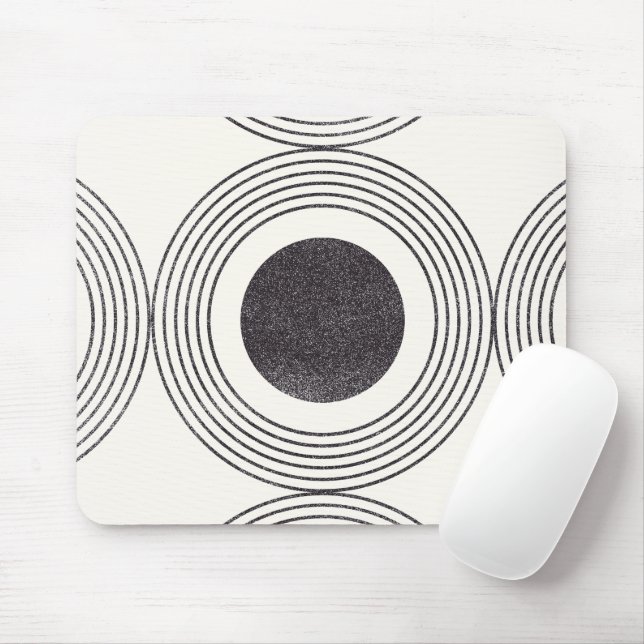 Mousepad Composição dos círculos abstrato (Com mouse)