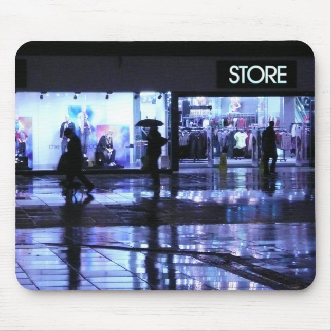 Mousepad Comprando na Chuva (Frente)