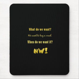 Mousepad Compre uma Vogal — Agora! É Divertido
