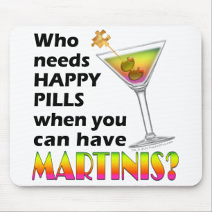 Mousepad - comprimidos felizes dos Martinis v.