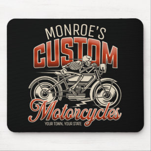 Mousepad Compro de Ciclo de Motociclo do Esqueleto do NOME 